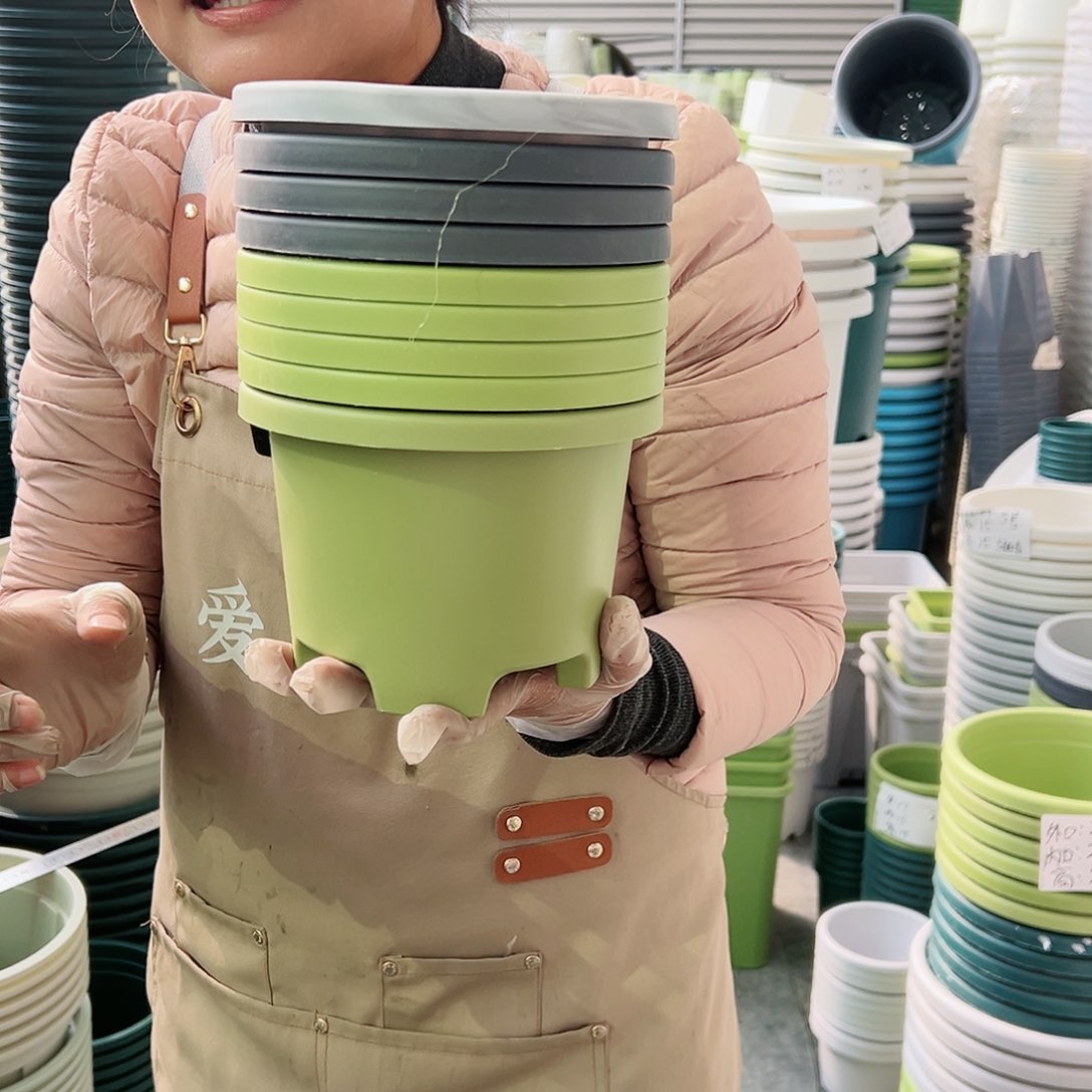 树脂瑕疵球根盆1#混色10个无托