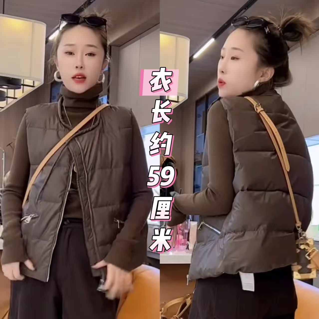 2901洋气抽绳拉链百搭夹棉马夹