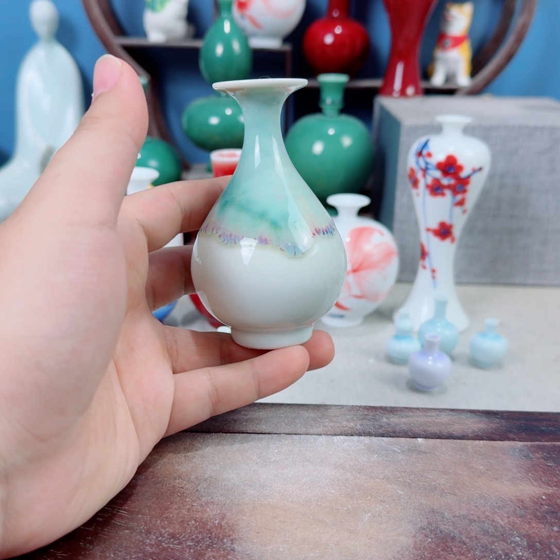 陶瓷手工小花器摆件