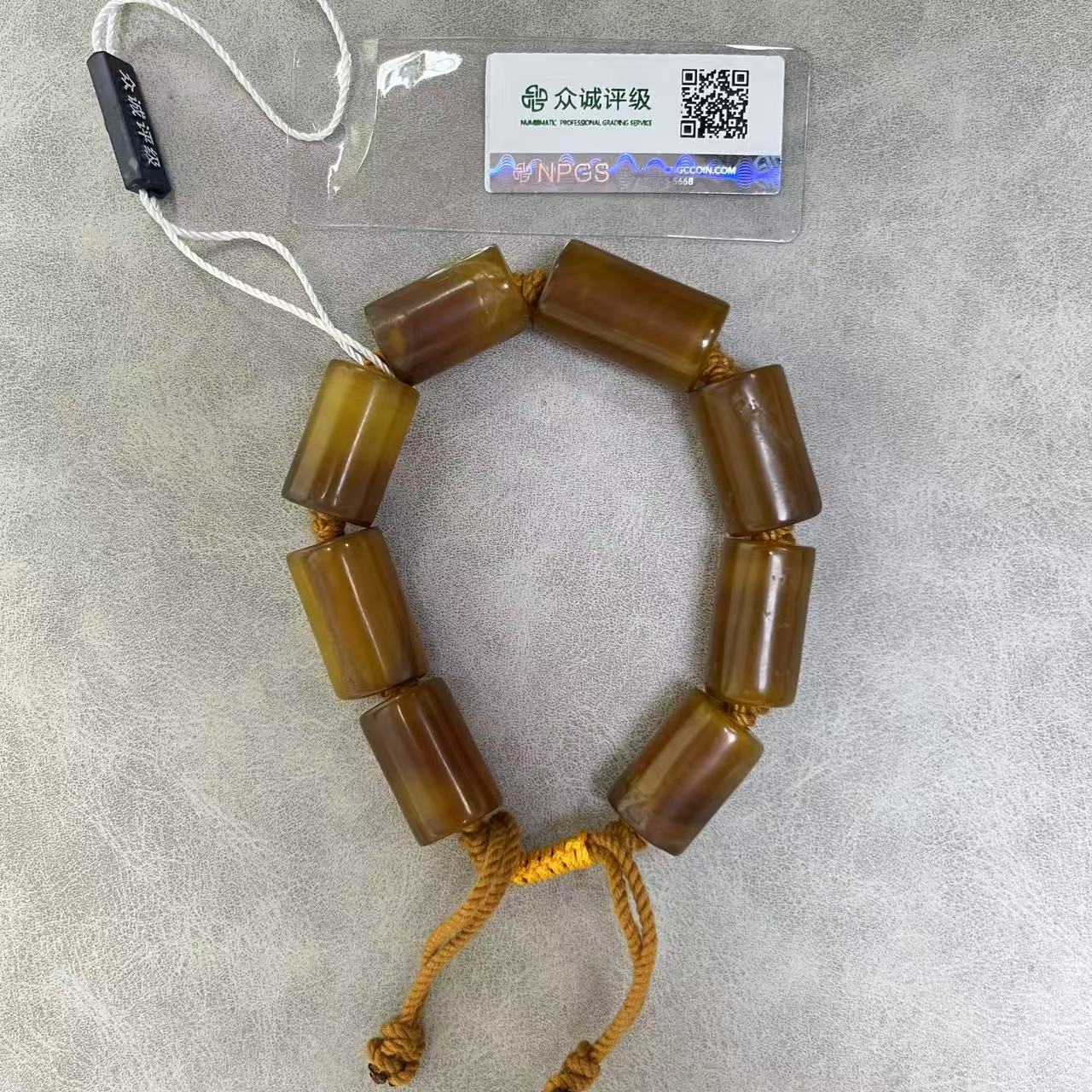 清代 长管珠缠丝玛瑙手绳颜色以直播间为准 YZ0276［燕赵造物司］