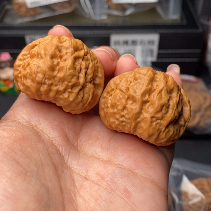 文玩核桃把件39+胖蛙蛙