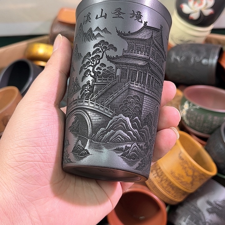 茶杯紫砂全手工紫砂主人杯