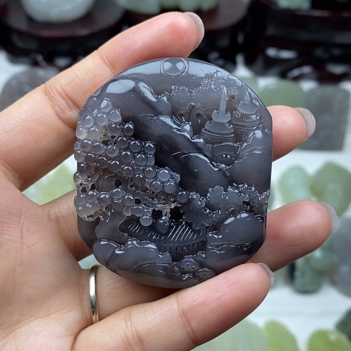 和田玉未镶嵌颈饰104