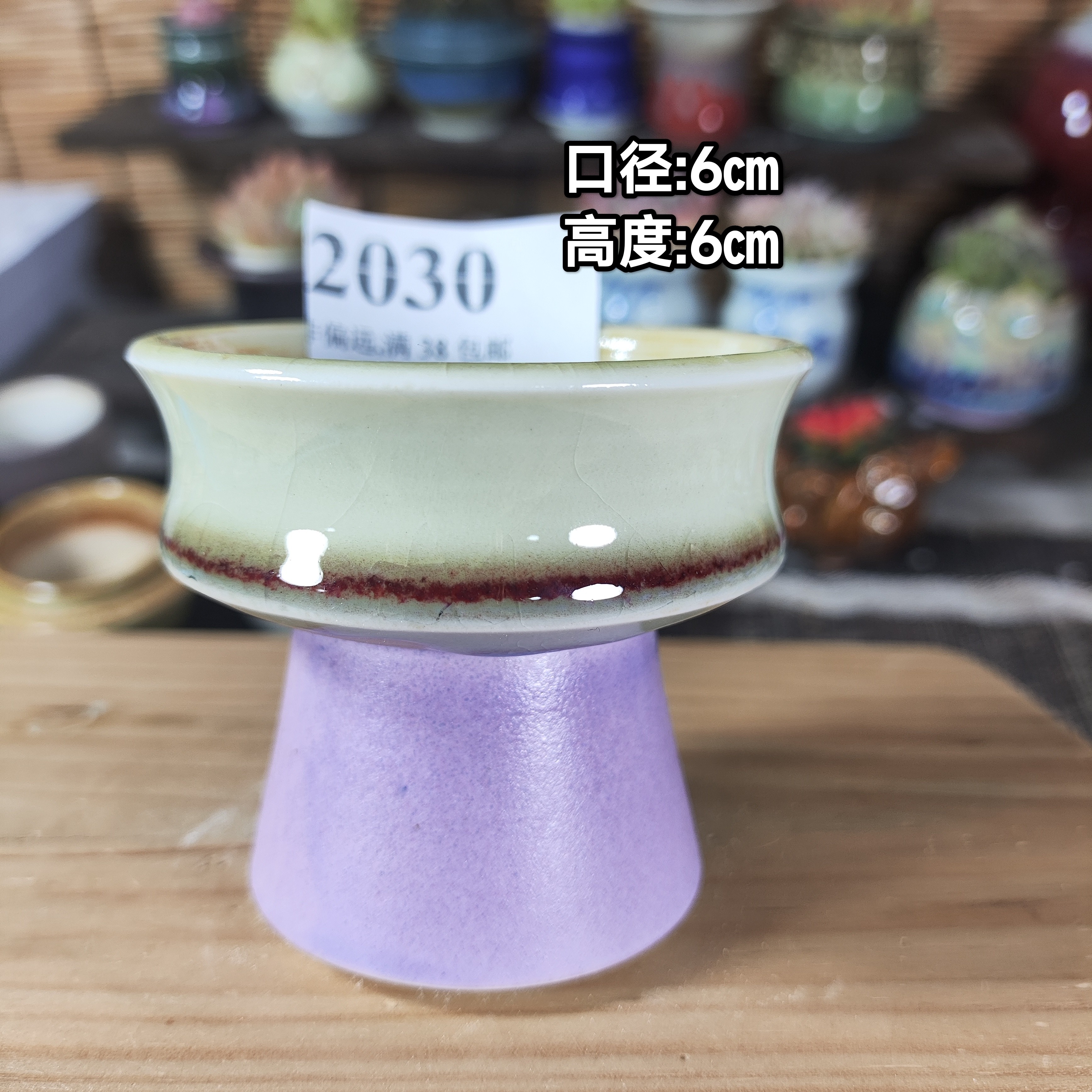 手工创意多肉花盆摆件迷你多肉花盆景德镇纯手工制做