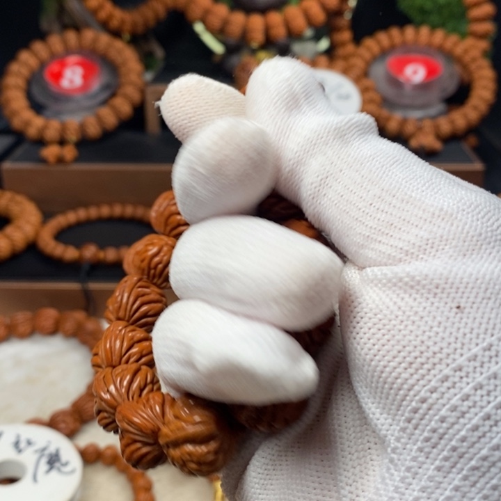 桃核吊坠顺**然秦岭龙纹桃核