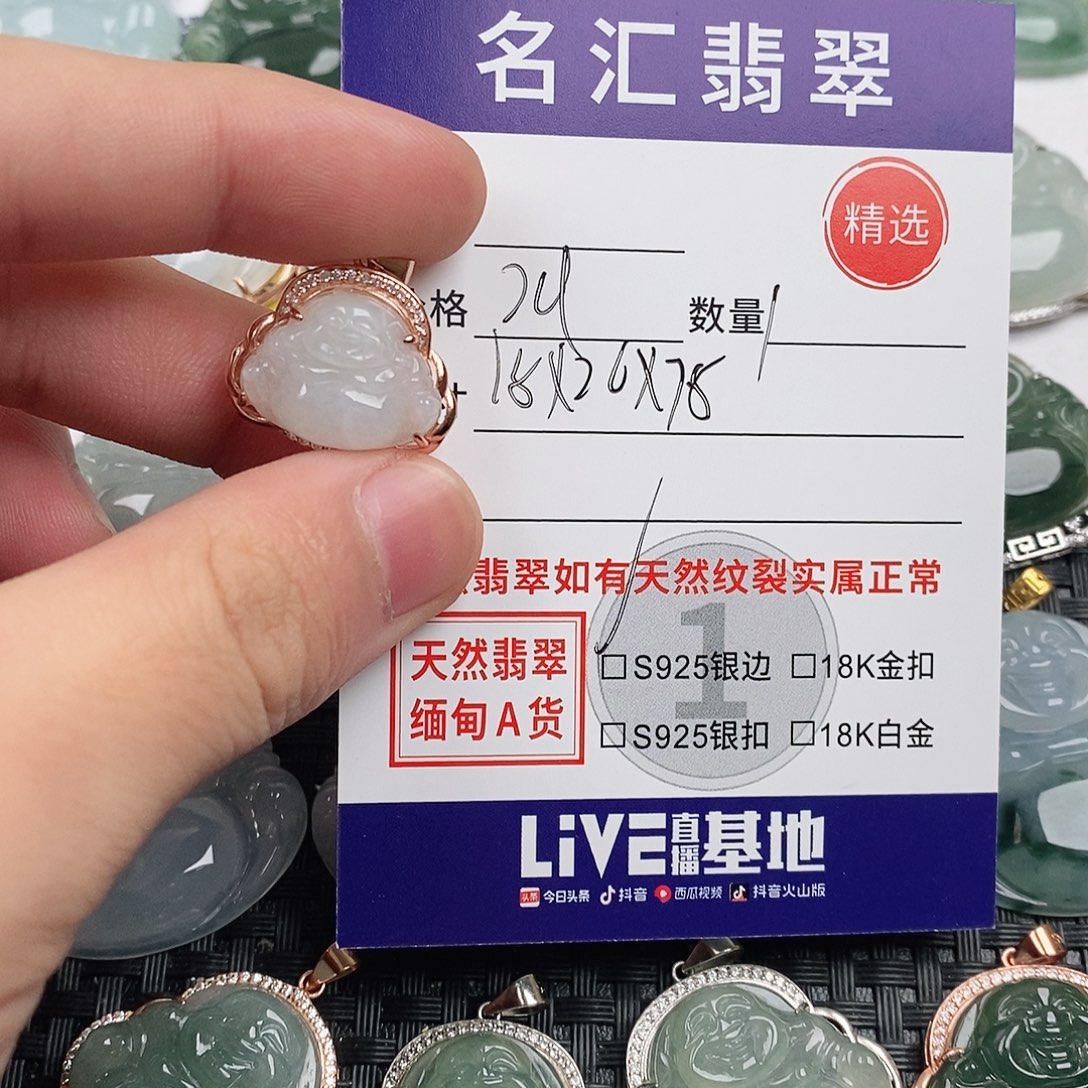 翡翠银S925镶嵌颈饰