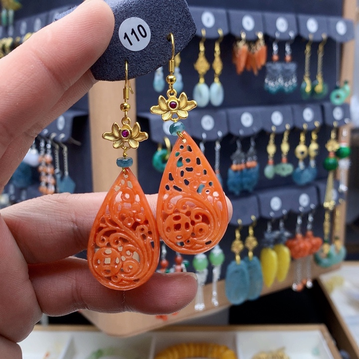 未镶嵌翡翠耳饰耳饰