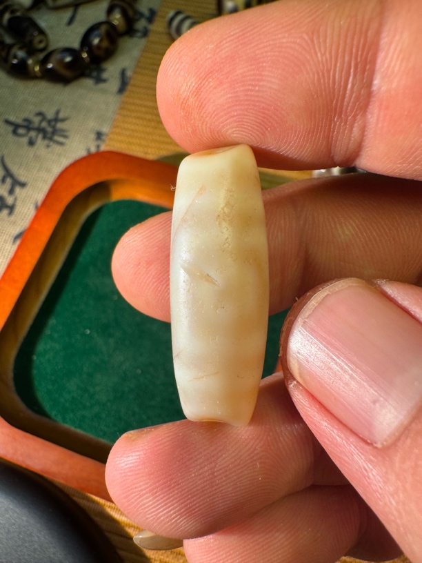 玛瑙仿纯台珠奶糖宝盖三眼24