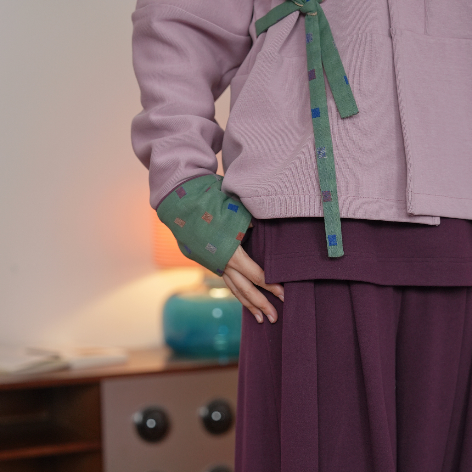 谜阿凰【晨曦热岩绒里衣】汉元素原创汉服上衣女秋冬打底舒适日常