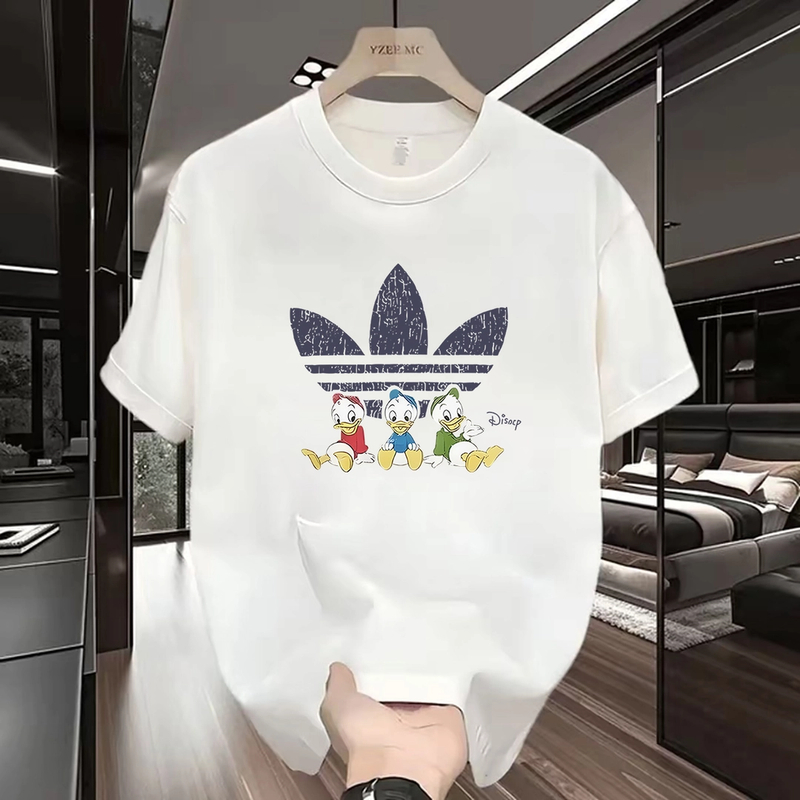 K【一折粉丝福利】夏季男女同款百搭时尚潮牌短袖T恤唐鸭