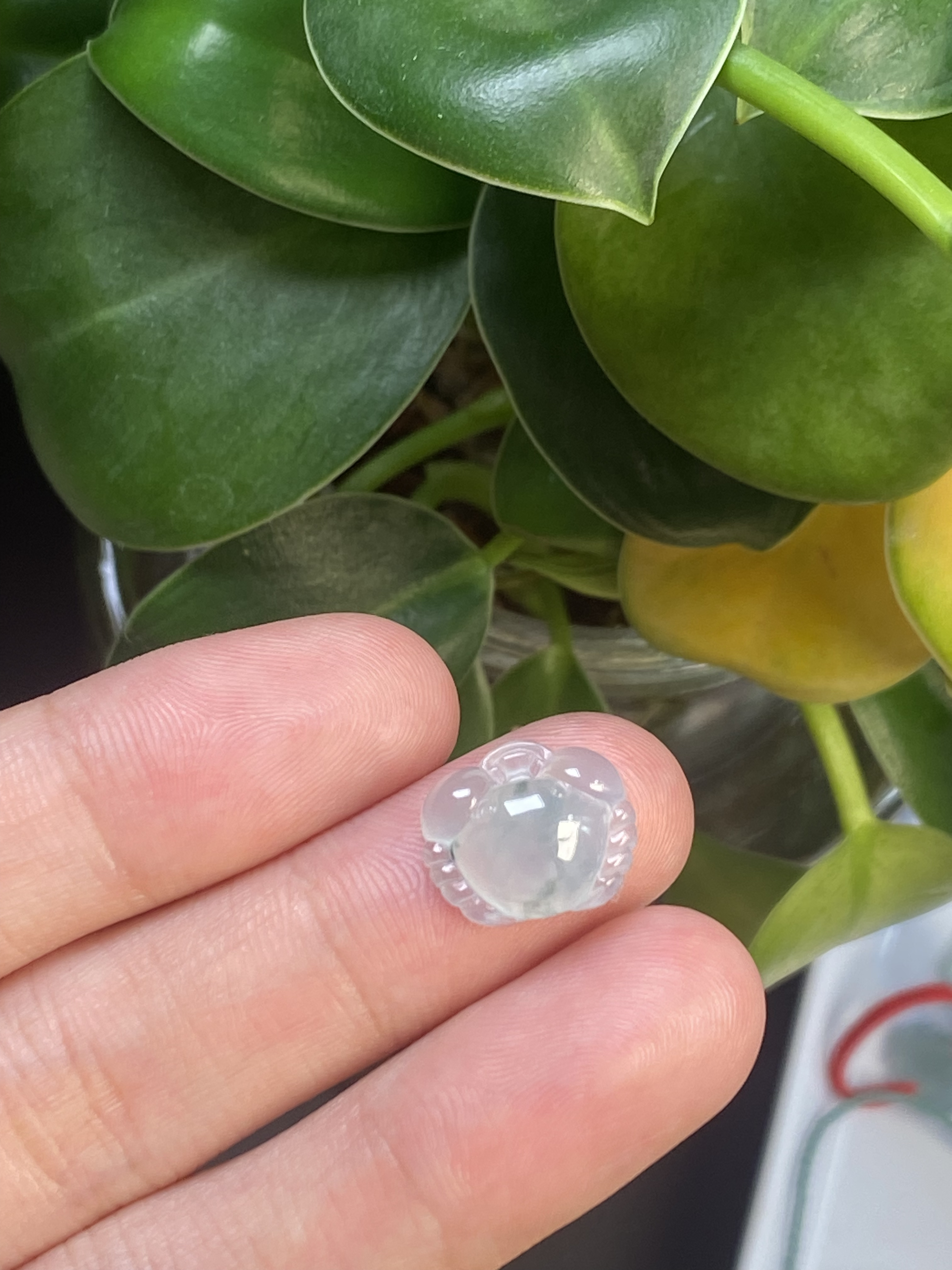 天然A货翡翠冰飘花螃蟹