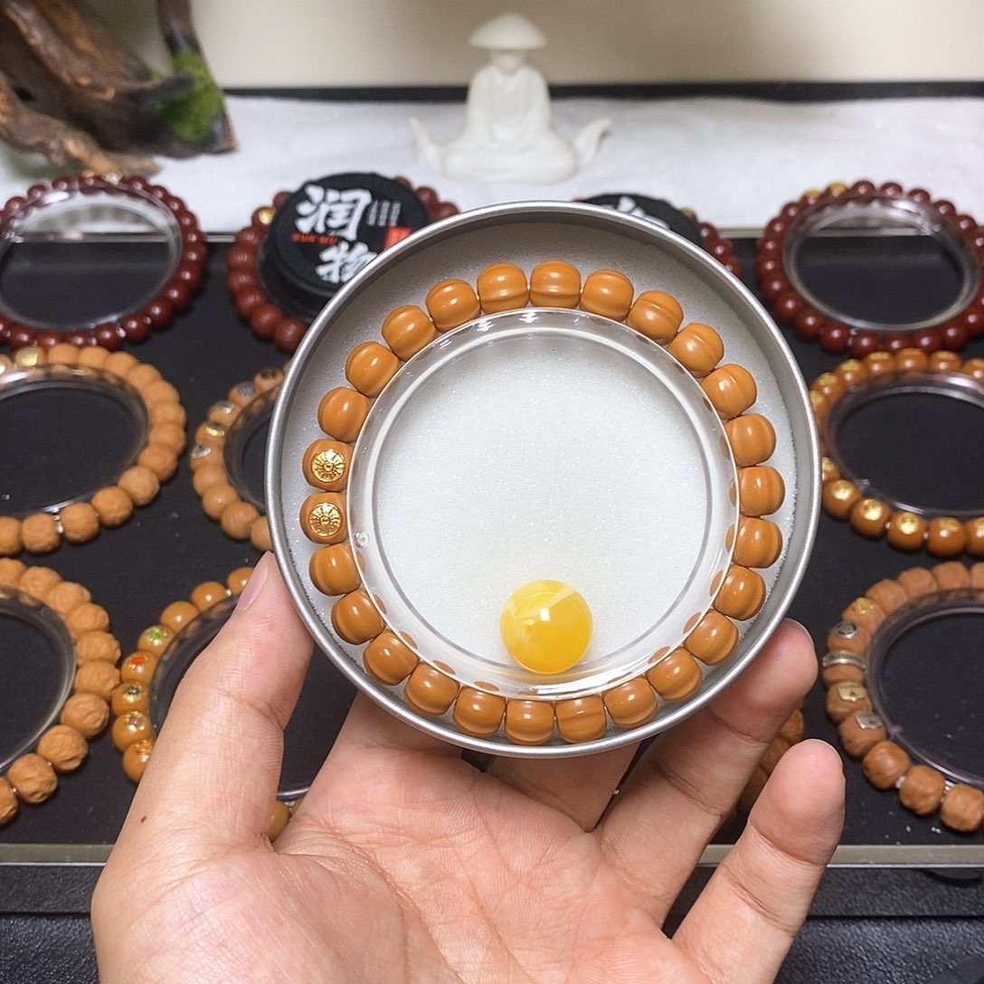 手串猴头核桃全品无暇太阳金标鲨鱼尺寸9左右加配饰