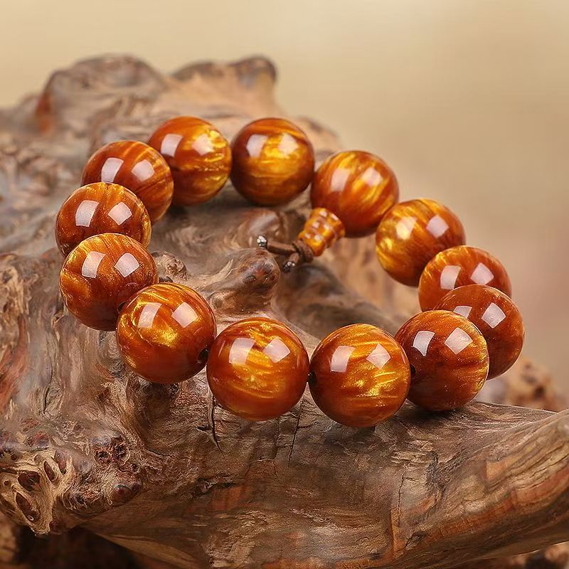 YW  葫芦头手串  金丝楠  一类精品手串 无礼盒