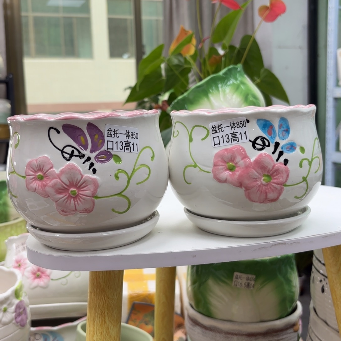 @夏西陶瓷花盆@@5850