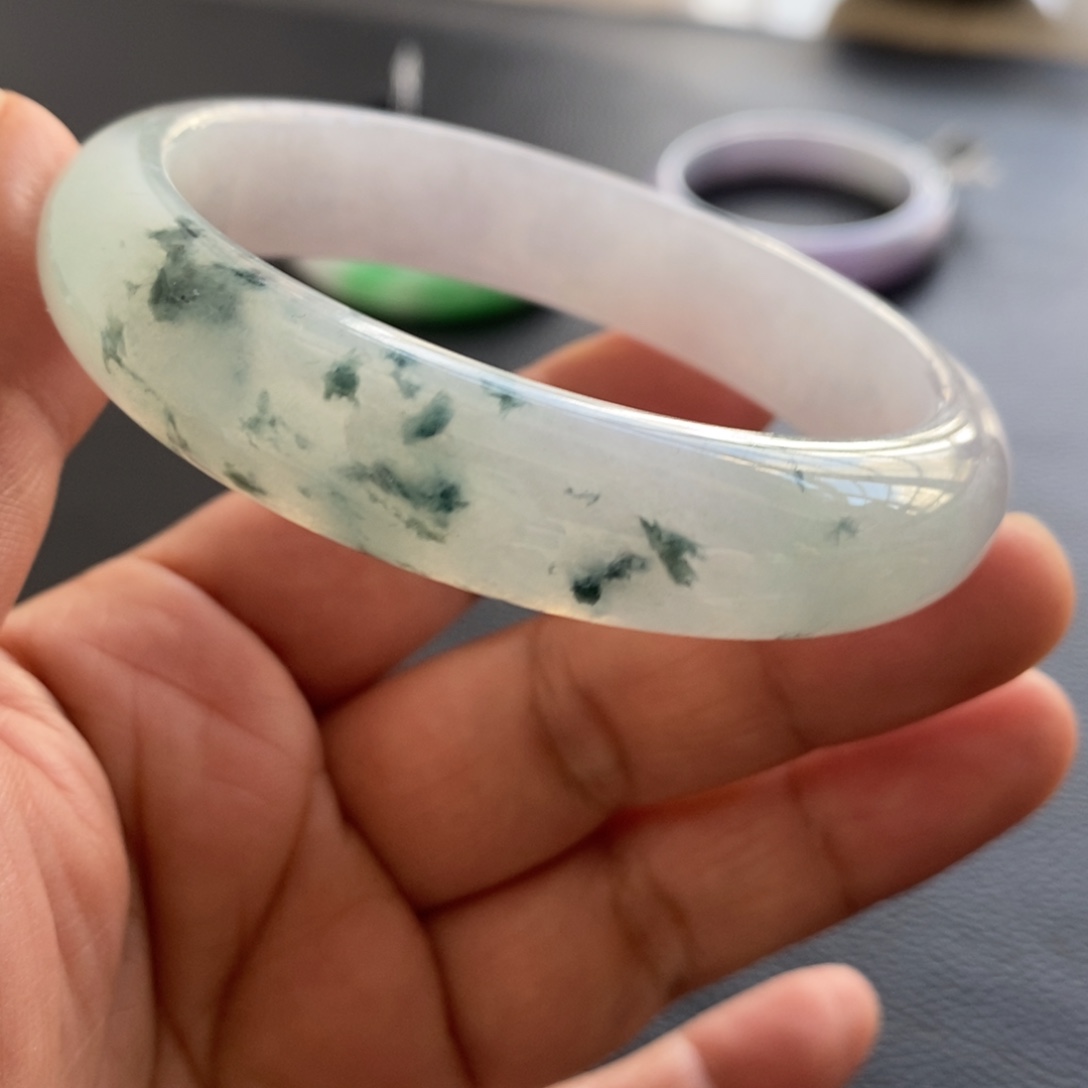 翡翠未镶嵌手镯天然翡翠手镯