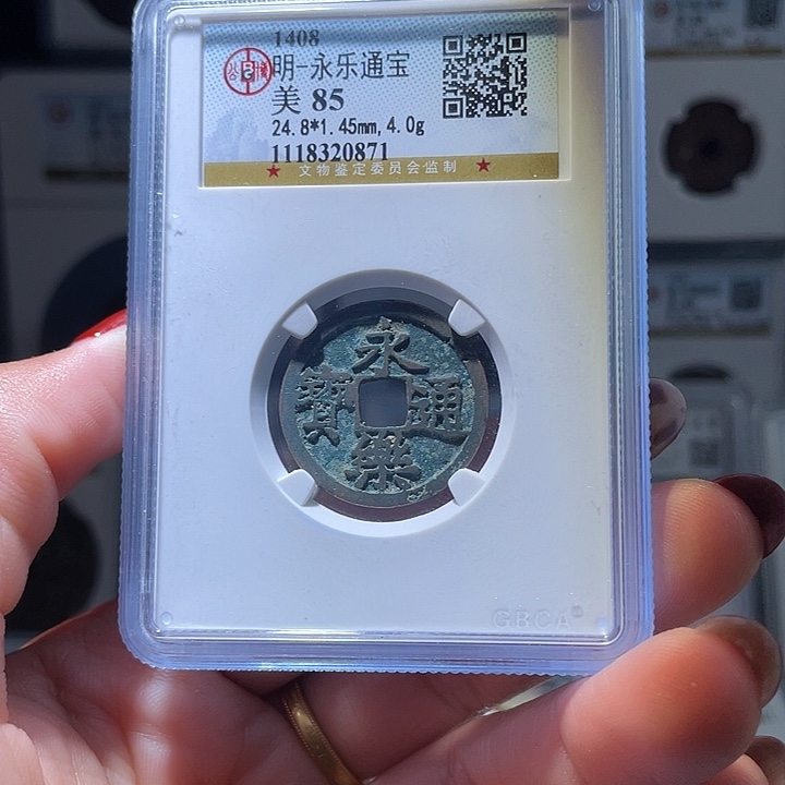 铜轩缘 永乐通宝编号0871