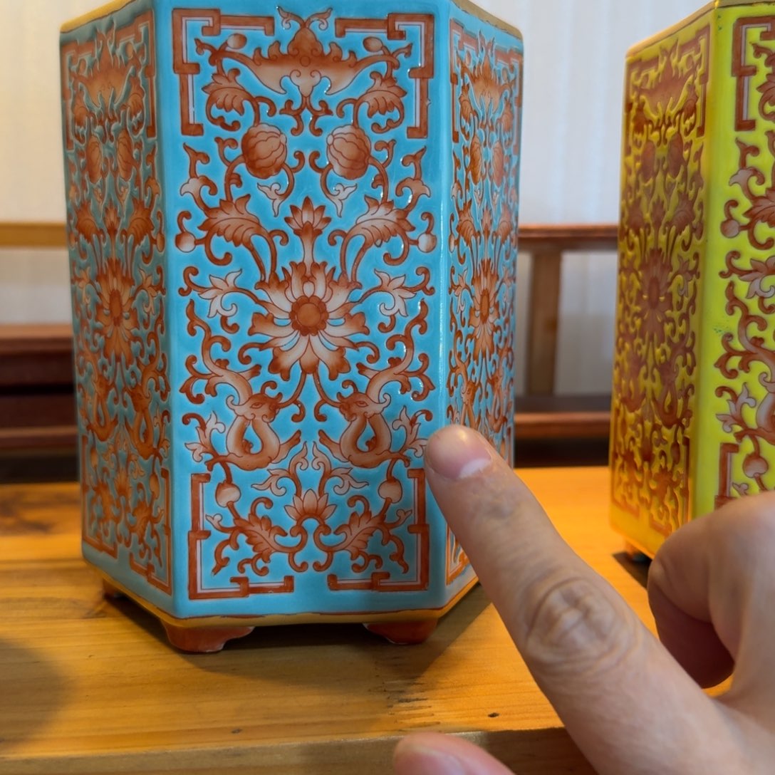 洛***岩全手工全手绘陶瓷