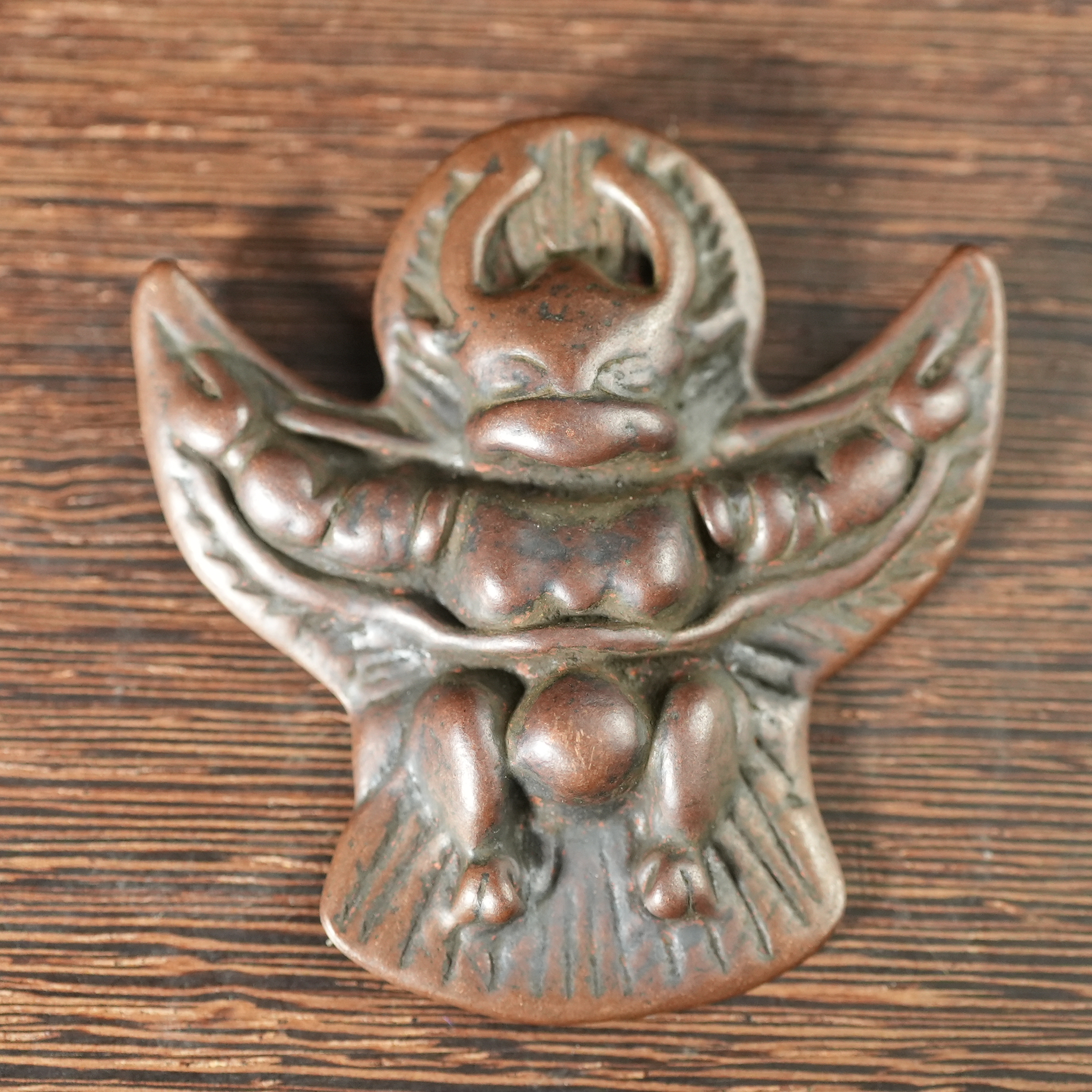 十九世纪铜大鹏鸟【古珠精选】AABS250506071