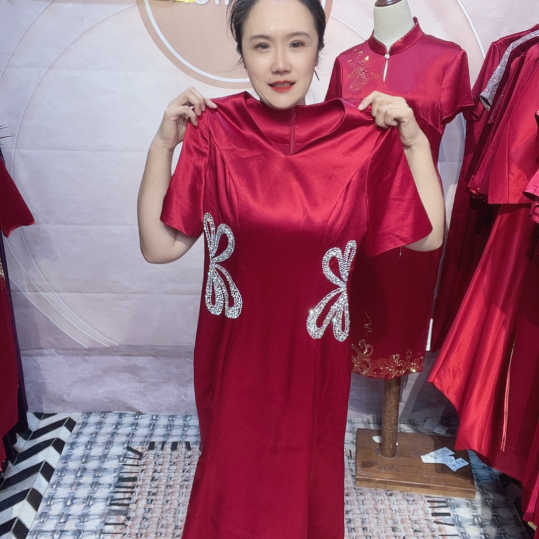 天***朗xl码鱼尾连衣裙礼服