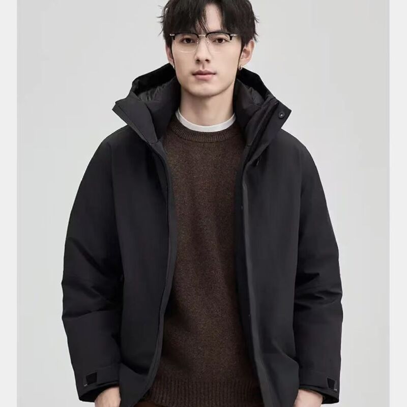 冲锋衣羽绒服连帽三防户外工装加厚男款休闲保暖秋冬外套6061