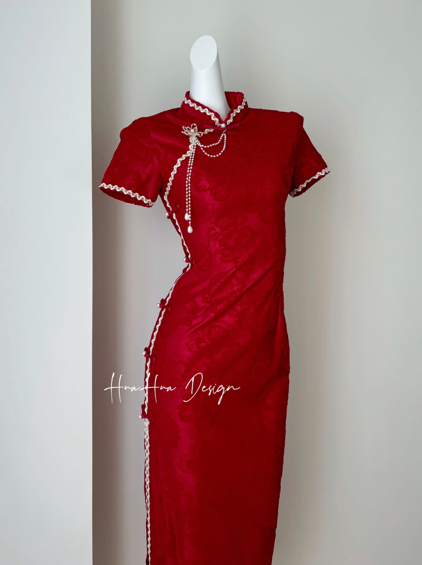 【凤仪】2025新款结婚敬酒服新中式订婚礼服修身显瘦旗袍衣长120红