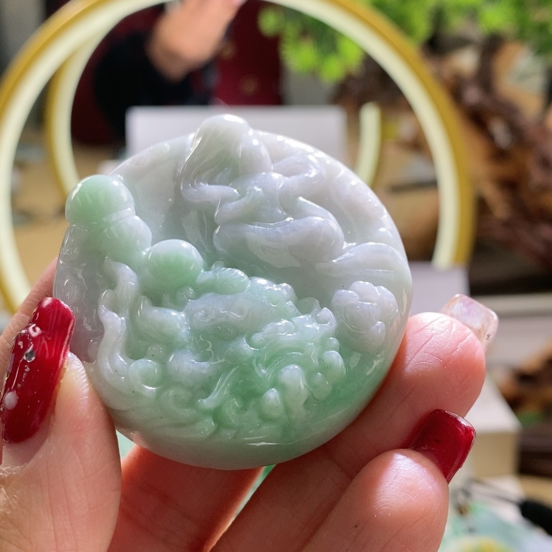 【闪购商品】翡翠颈饰未镶嵌文殊