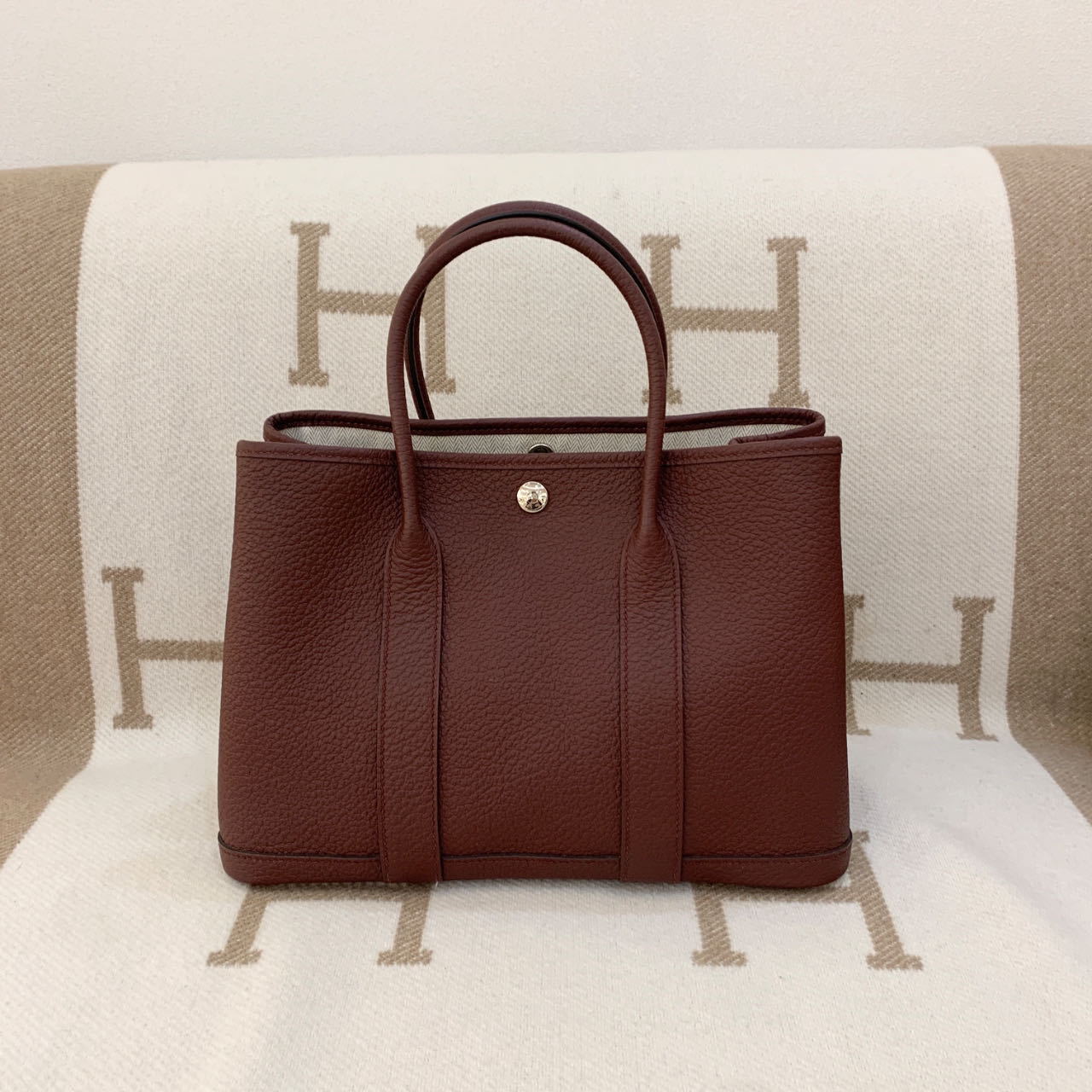 99新 Hermes/爱马仕 garden party 30 Y 爱马仕红md0212a5 