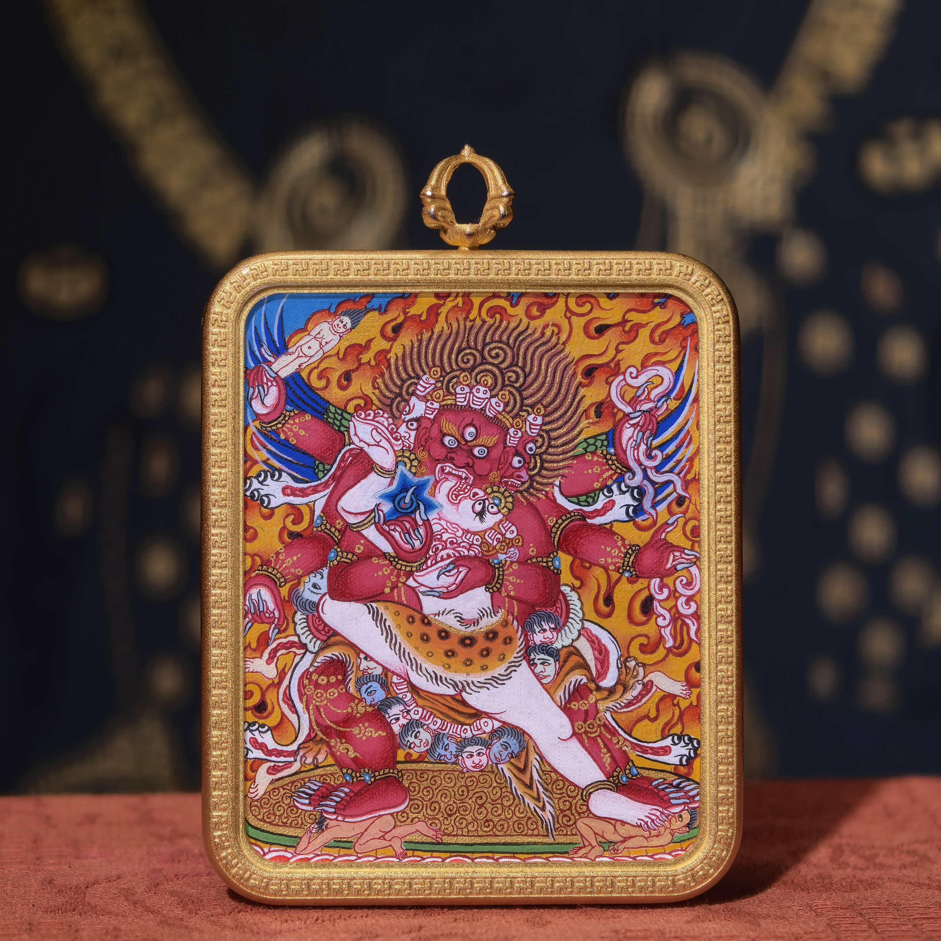 【玄子唐卡】普巴金刚 4*5宽太加经典版 热贡纯手绘