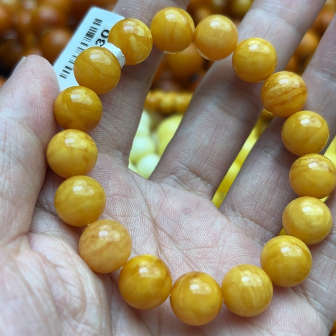 琥珀手链未镶嵌蜜蜡