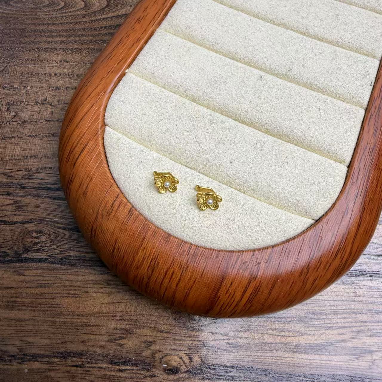 足金小花扣配饰吊坠