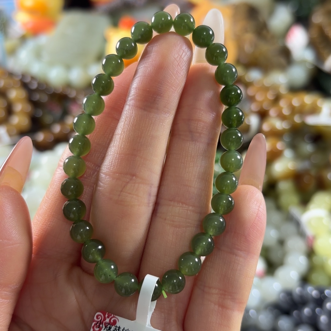 和田玉未镶嵌手串71