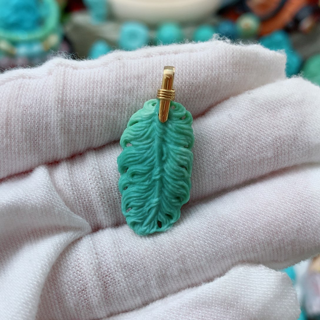 绿松石未镶嵌珠宝半成品