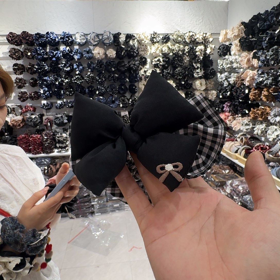 布艺铁合金蝴蝶结发圈