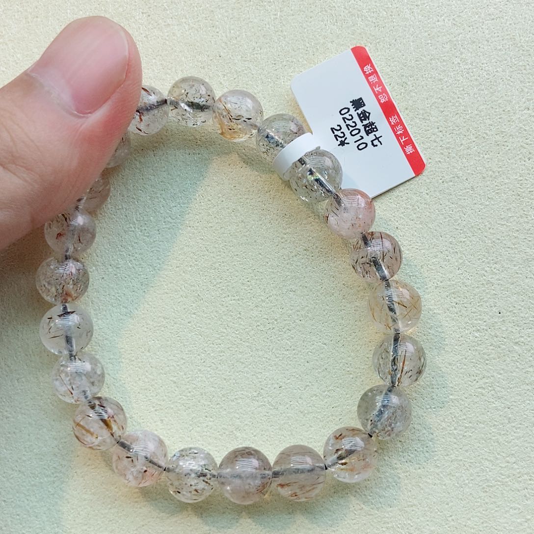 未镶嵌手链水晶黑金超七