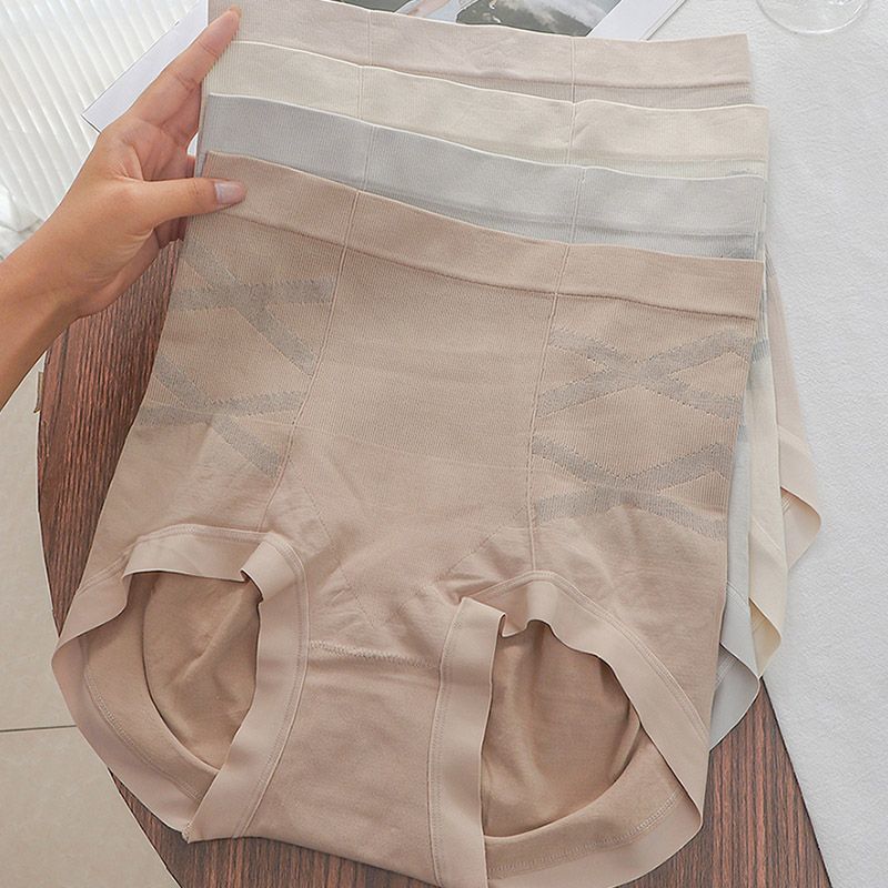 新款大码W15（六条装）双X高腰提臀收腹亲肤舒适透气三角裤