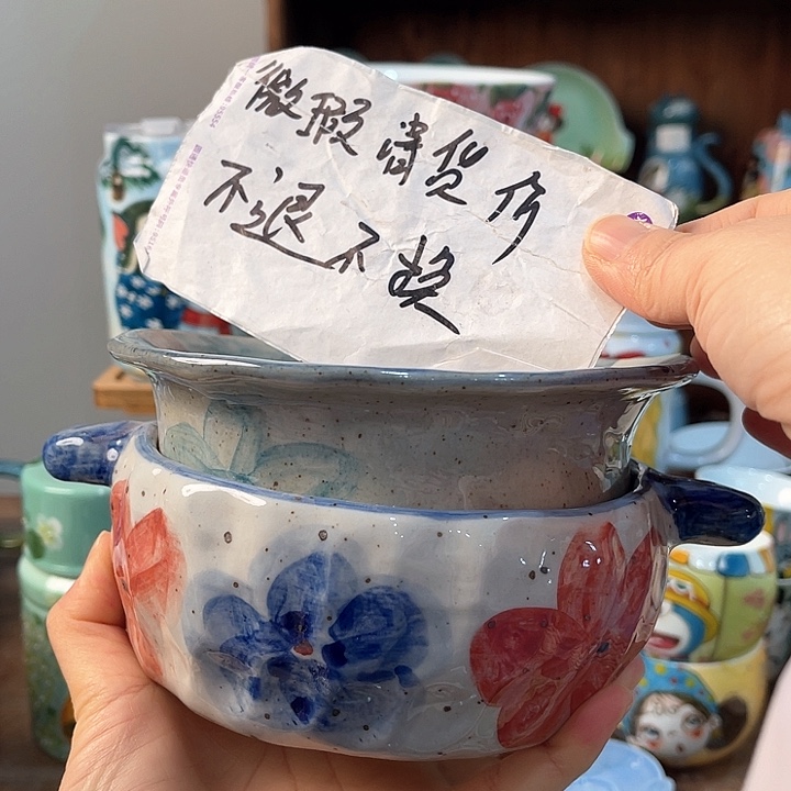 陶景德镇釉下手绘陶瓷 