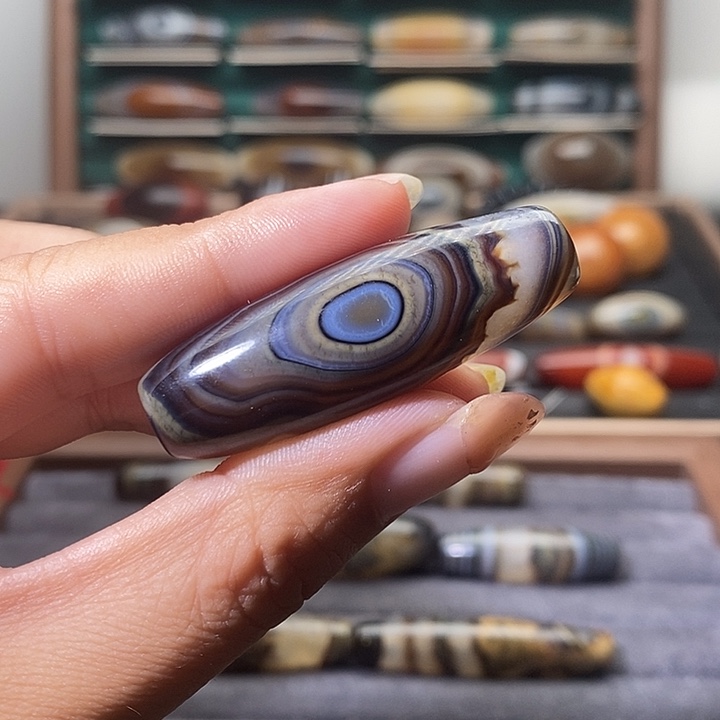 西***风玛瑙/玉髓未镶嵌吊坠(不含链)