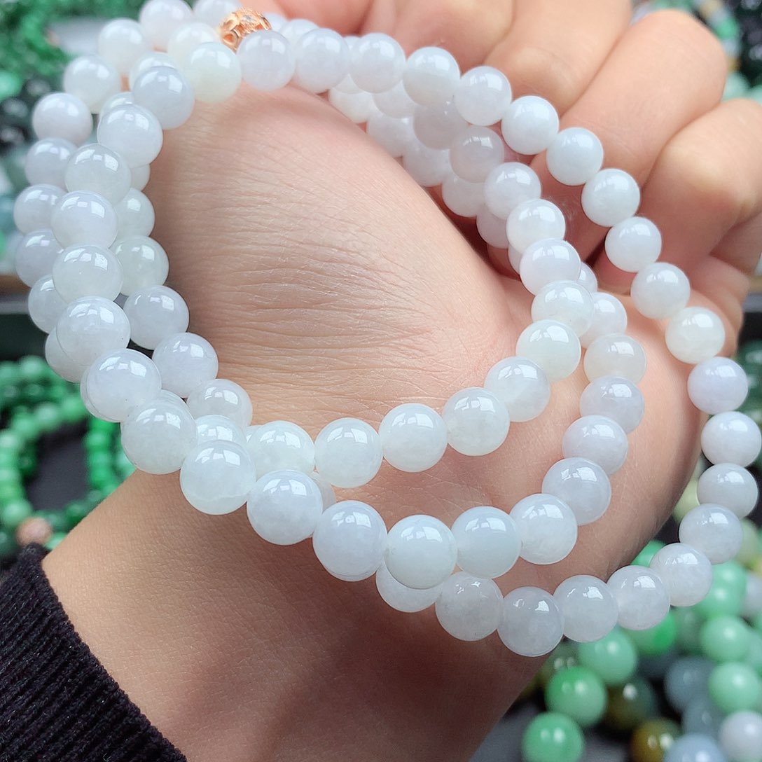 翡翠颈饰未镶嵌项链