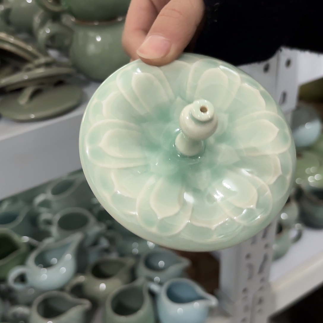 龙泉云间青瓷小米茶器