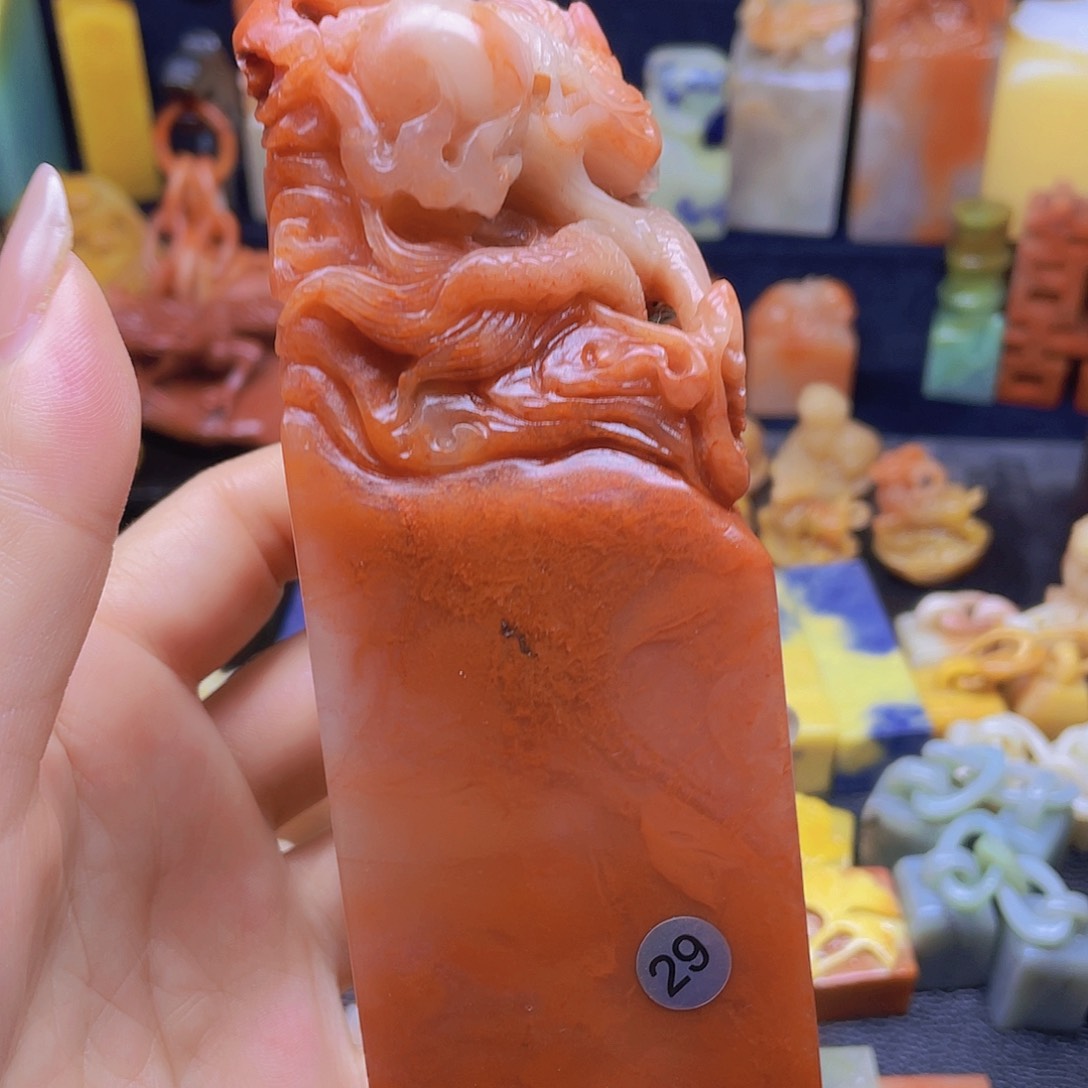 昌化石印石老挝水洞