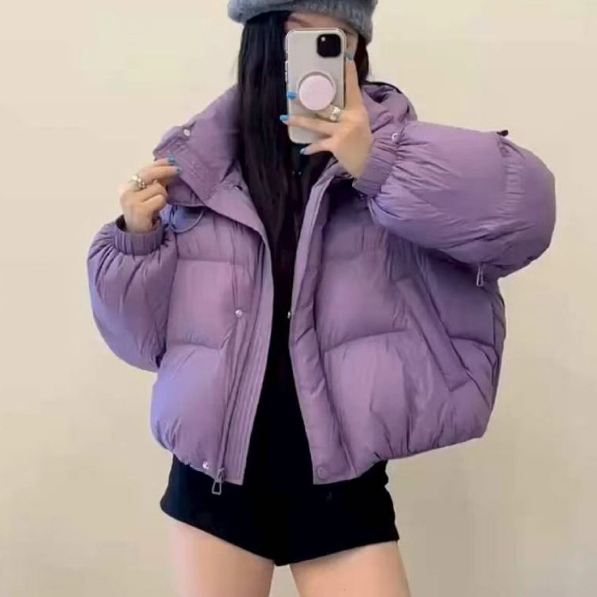 【NW】新款韩版立领时尚百搭宽松高品质短款羽绒服