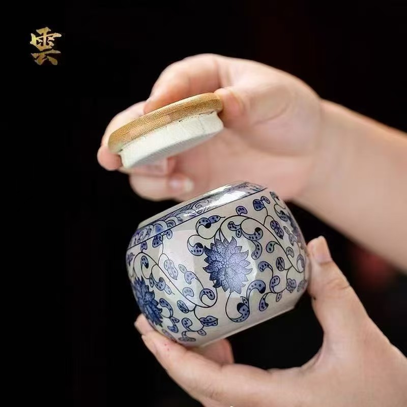 FL17缠枝莲茶叶罐烟灰缸