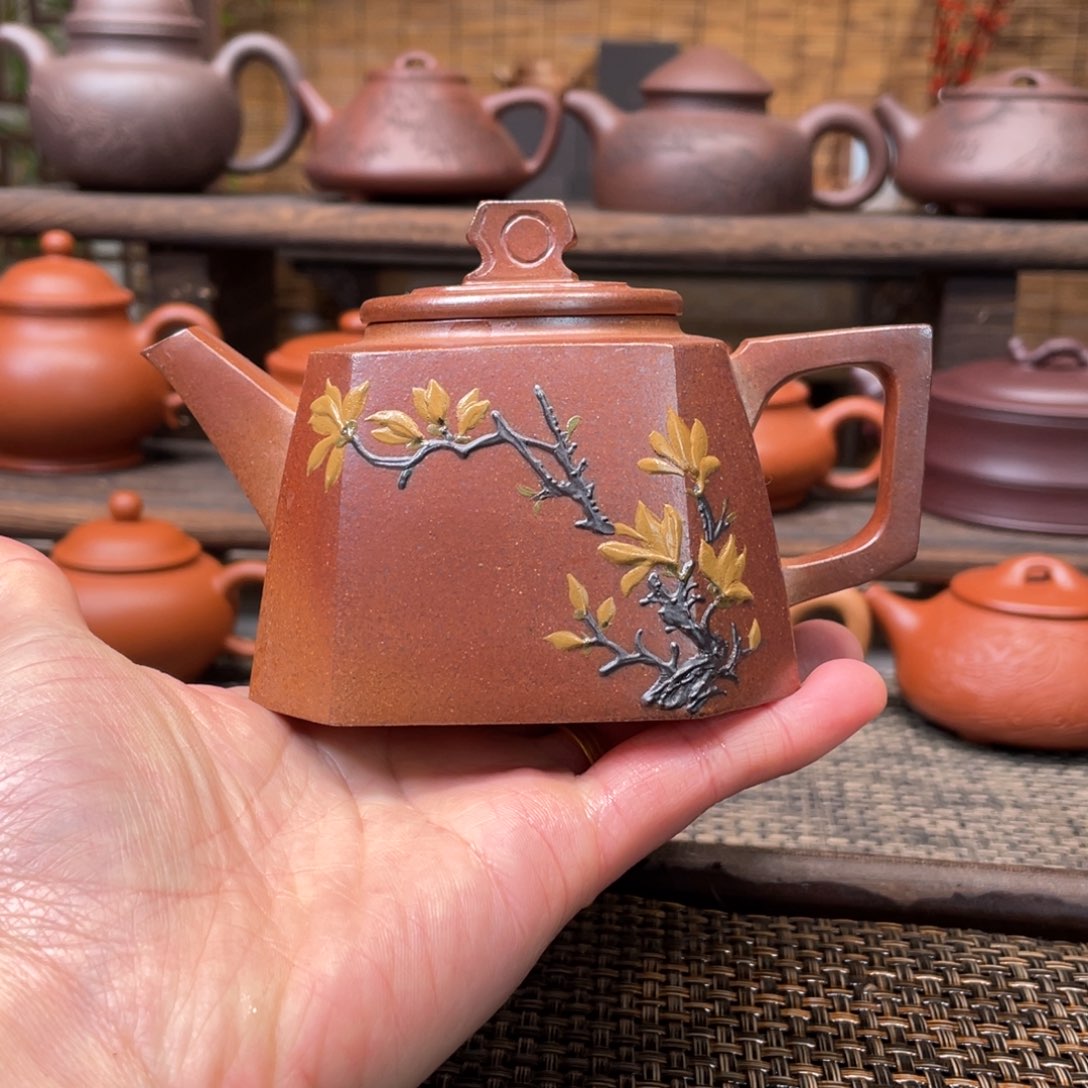 紫砂茶壶宜兴原矿紫砂手工制260