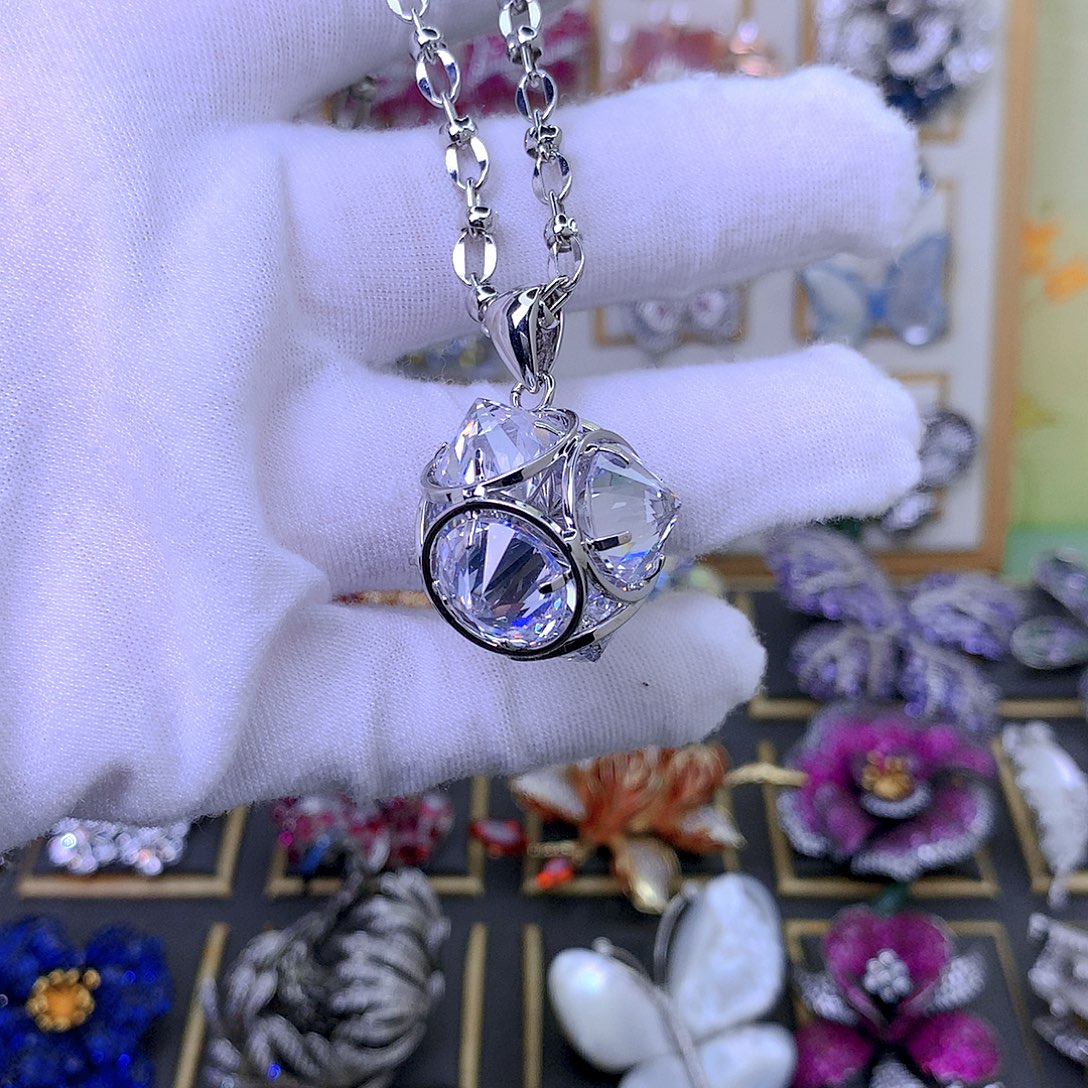 合成立方氧化锆铜毛衣链