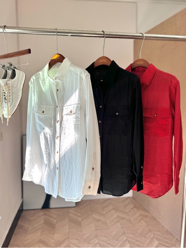 美式复古工装风亚麻防晒衬衫春夏新款