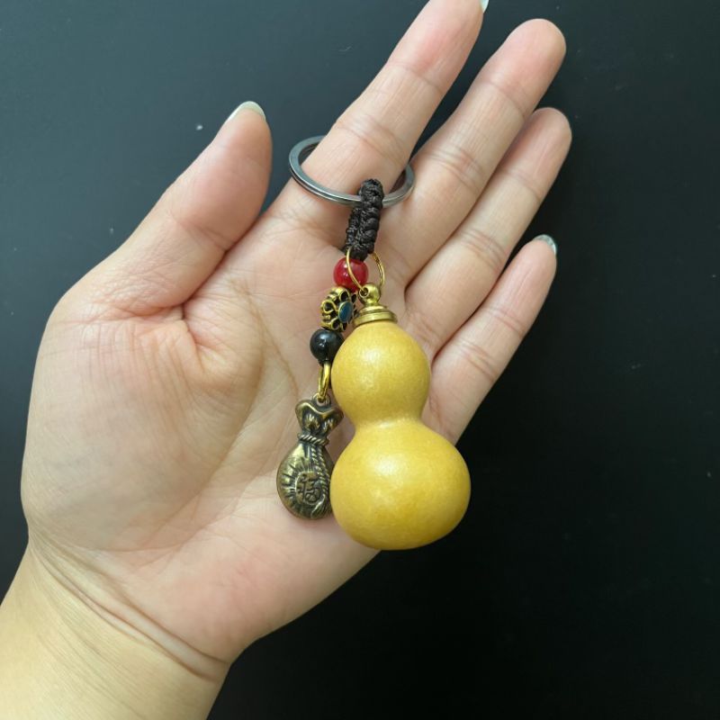 手捻小葫芦钥匙扣招财纳福钱袋福袋配饰随身携带挂饰挂件