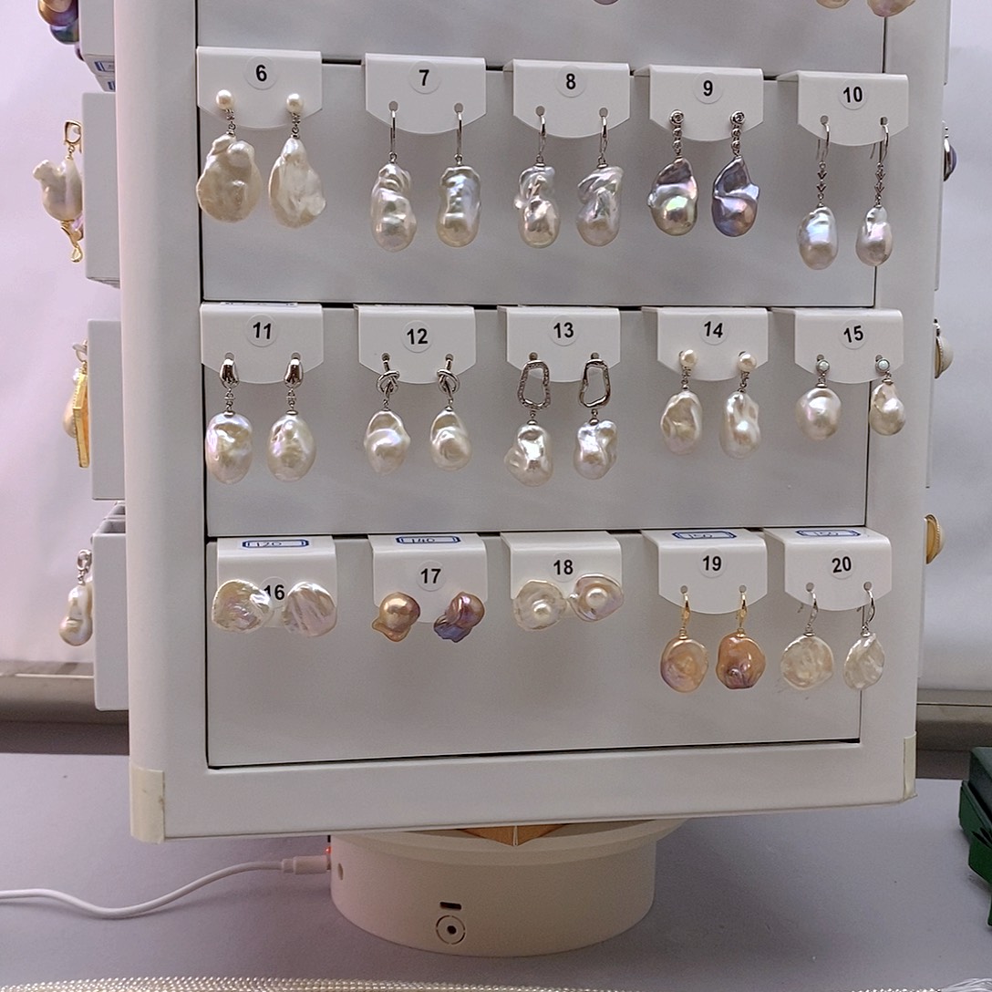 淡水珍珠耳饰，吊坠，戒指，项链未镶嵌