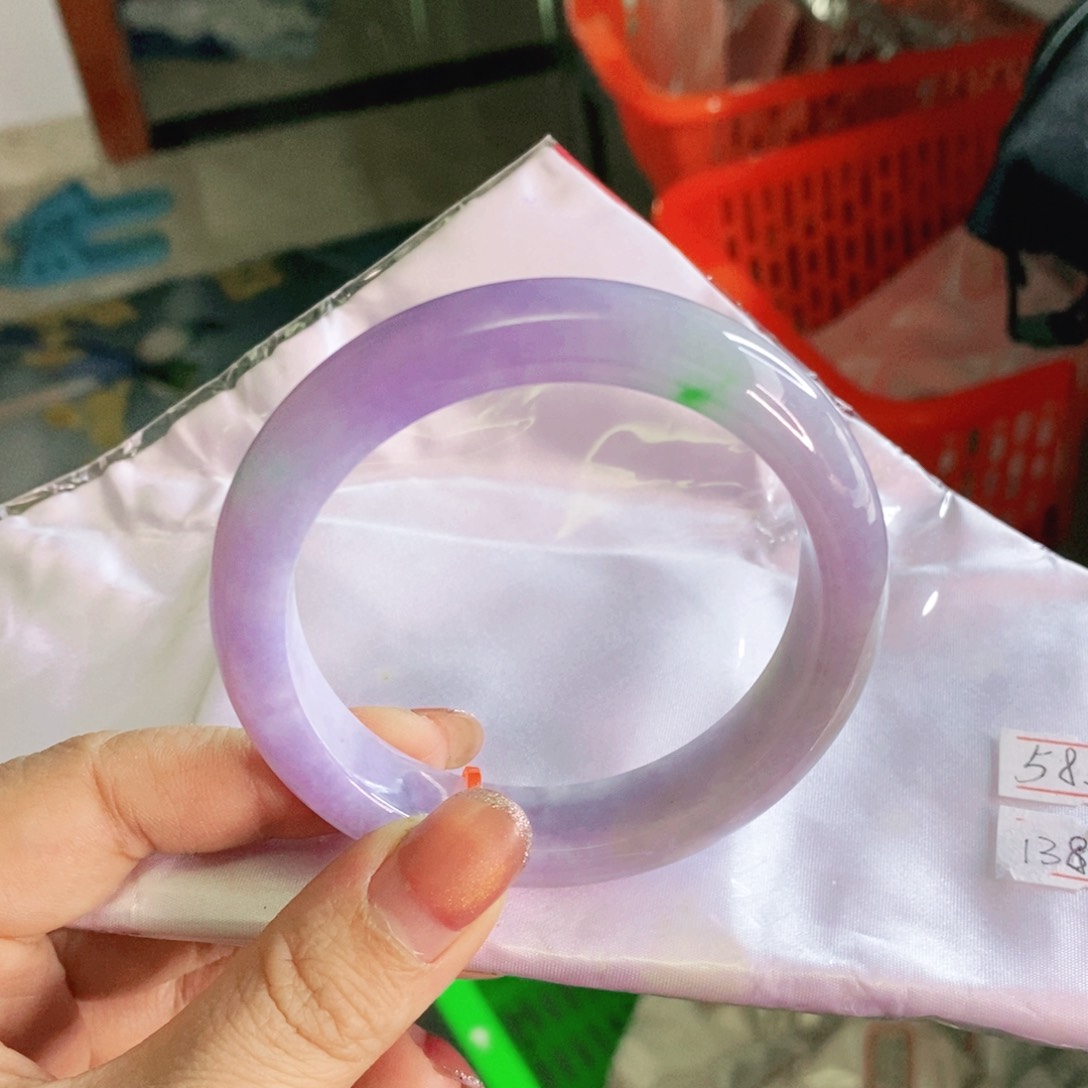 未镶嵌手镯翡翠58.3圈高品质毕业款买到赚到