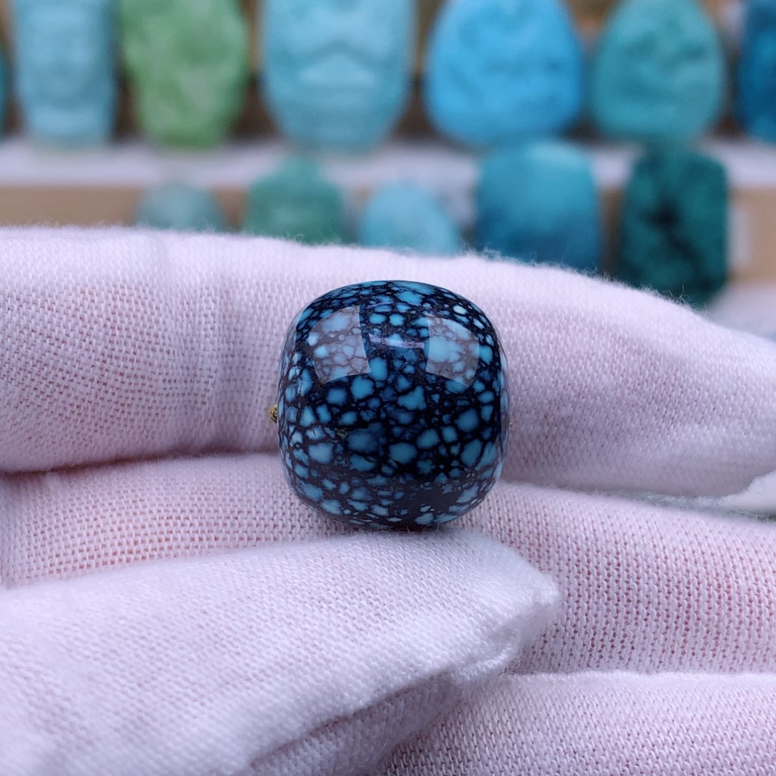 未镶嵌绿松石珠宝奇石18.1mm