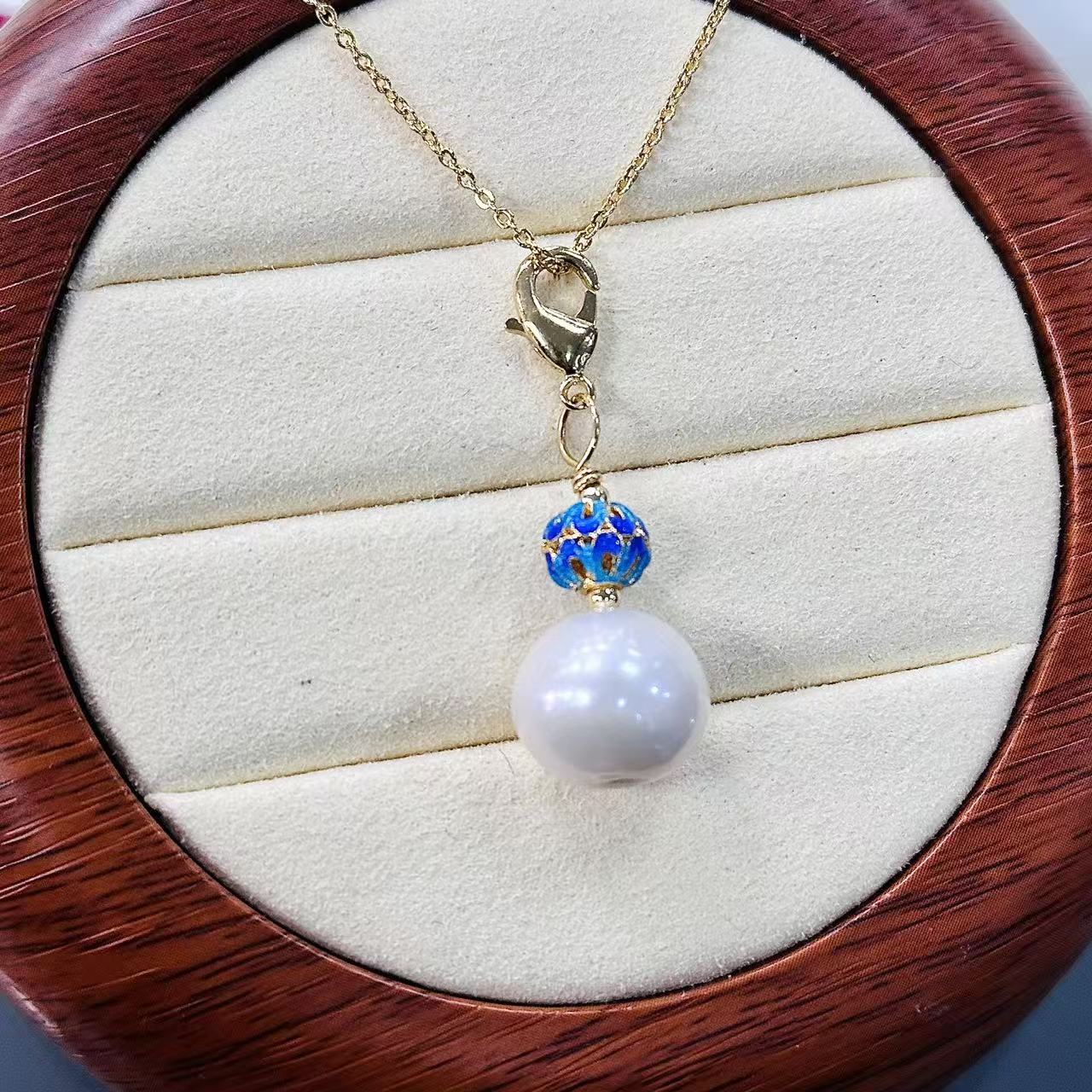 【娜点珠宝】5A特 11-13mm淡水珍珠吊坠